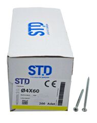 4060   STD 4*60mm Sunta Vidası 200lü