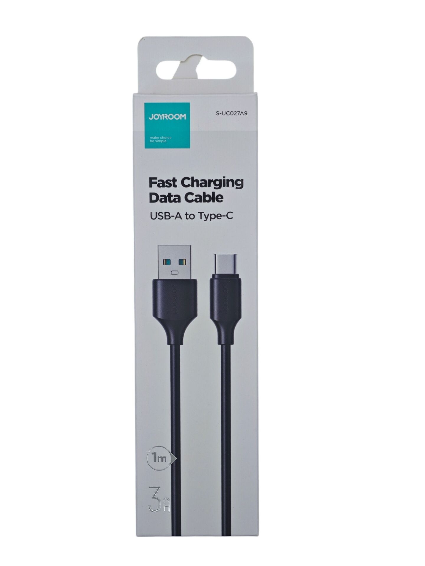S-ULO27A9   Joyroom 2.4A USB-A Type-C Data Kablosu - Siyah