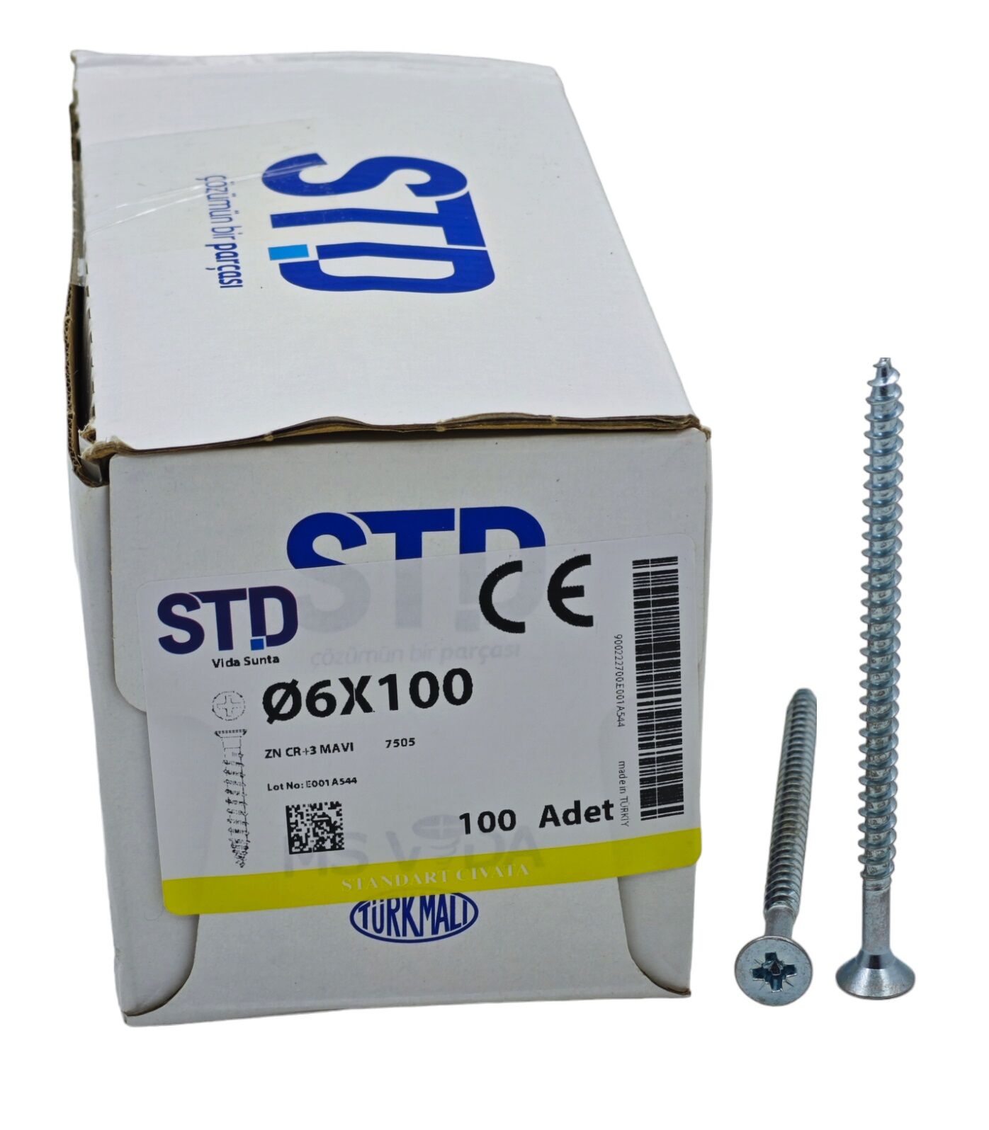 60100   STD 6*100mm Sunta Vidası 100lü