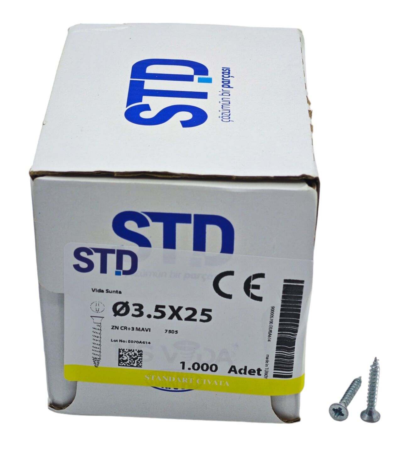 3525   STD 3.5*25mm Sunta Vidası 1000li