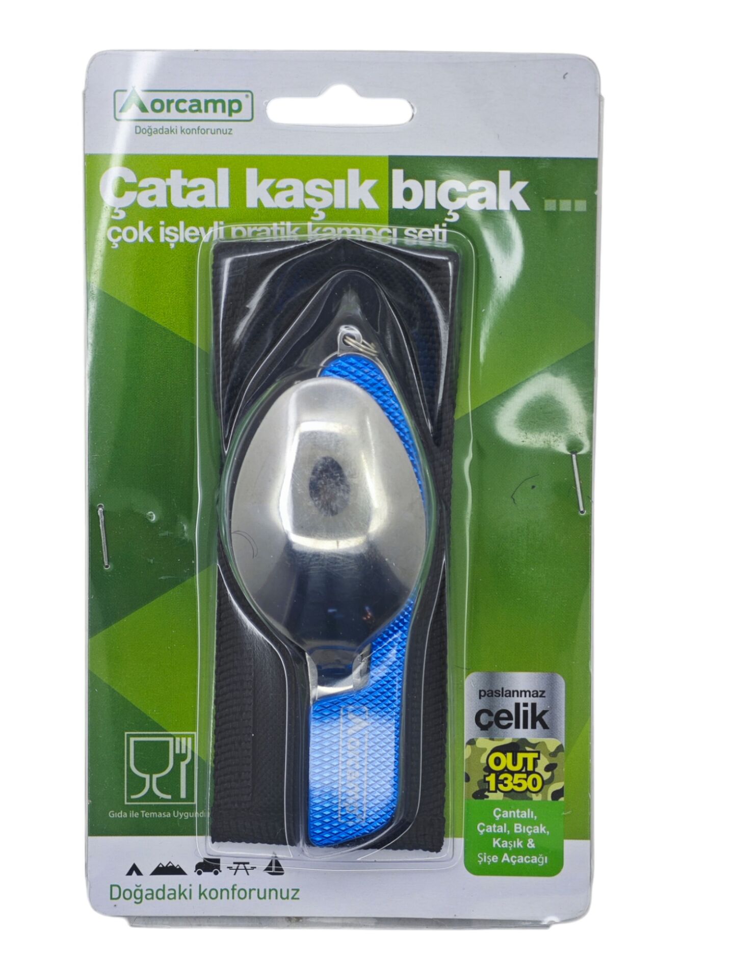 OUT-1350   Orcamp Çantalı Çatal Kaşık Bıçak Seti