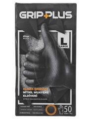 6245   Grip Plus Elmas Dokulu (L) Muayene Eldiveni 50li