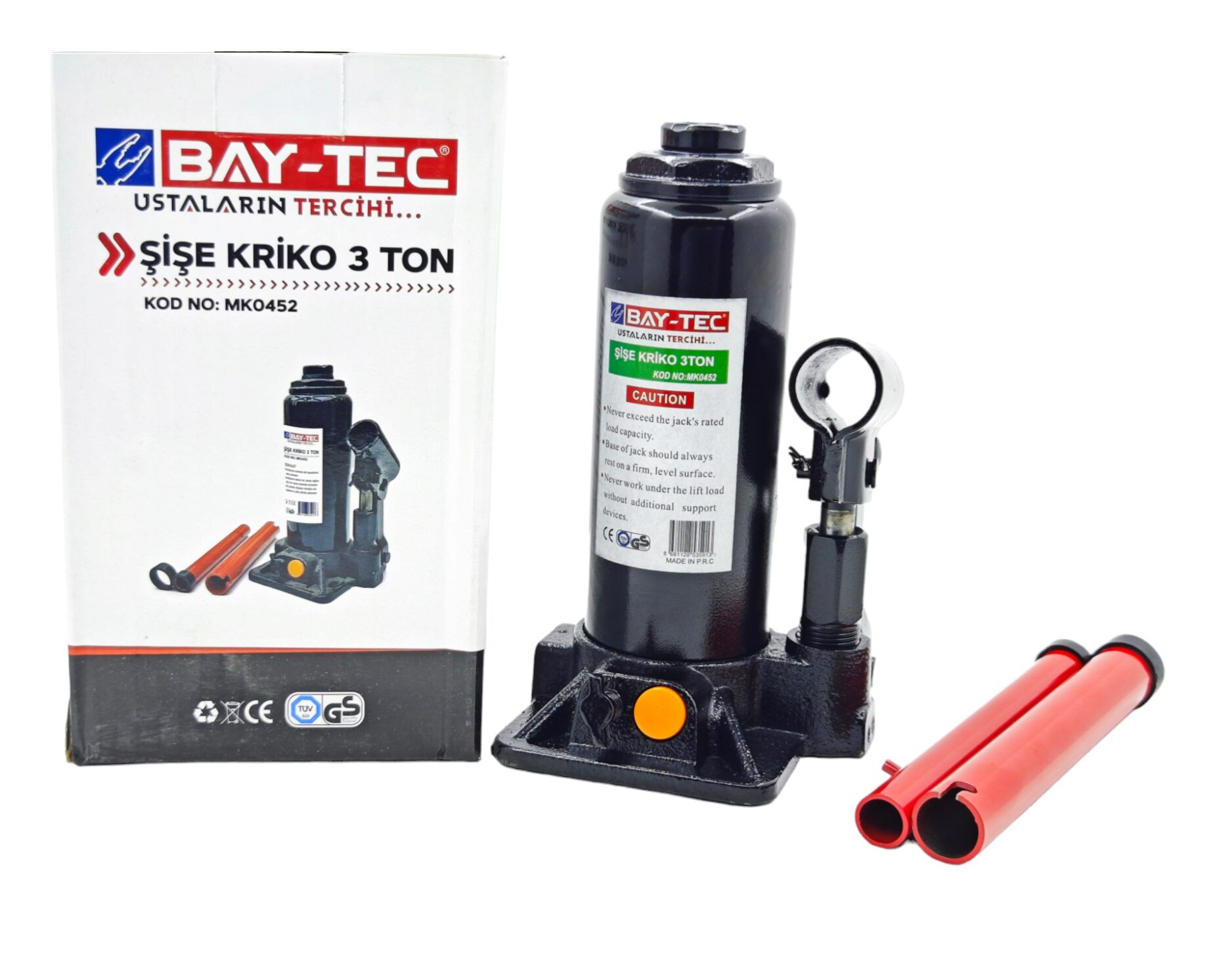 Mk0452   Bay-Tec Şişe Kriko 3 Ton