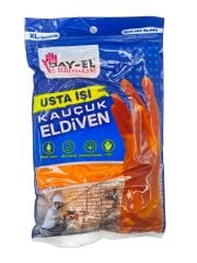 EL440   Bay-El Usta İşi Kauçuk Eldiven (XL) - Turuncu