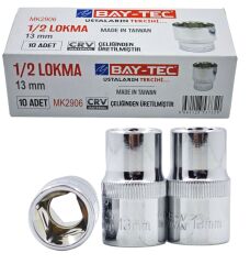 Mk2906   Bay-Tec 1/2 Altı Köşe Lokma 13Mm
