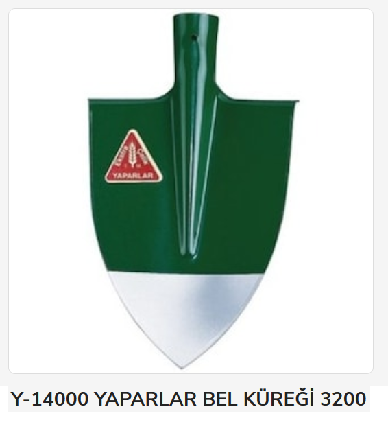 3200   Yaparlar Bel Küreği - Sivri