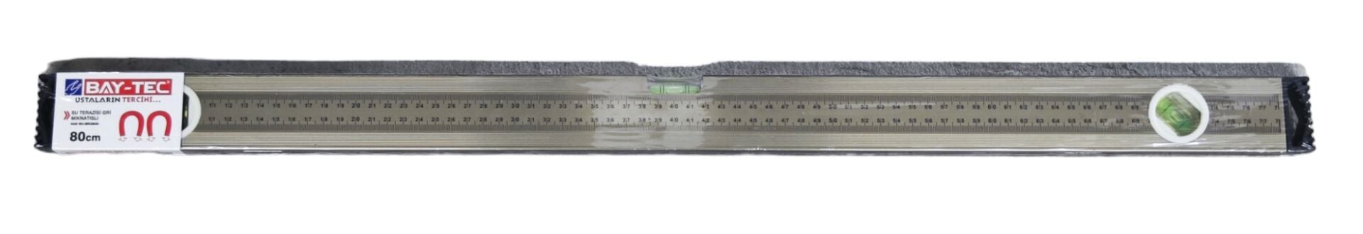 Mk0640   Bay-Tec Su Terazisi 80Cm - Gri - Miknatıslı