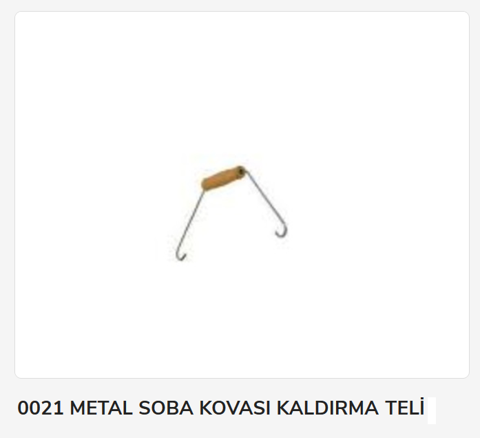13151   Metal Soba Kovası Kaldırma Teli