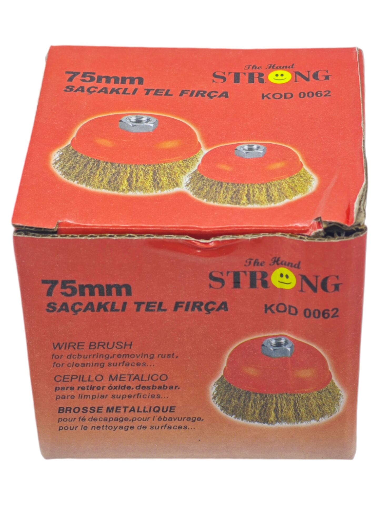 0058   Strong Saçaklı Tel Fırça 75Mm