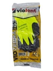 VIO2513   Violent Yeşil/Siyah Fosforlu VioZebra Eldiven 10''