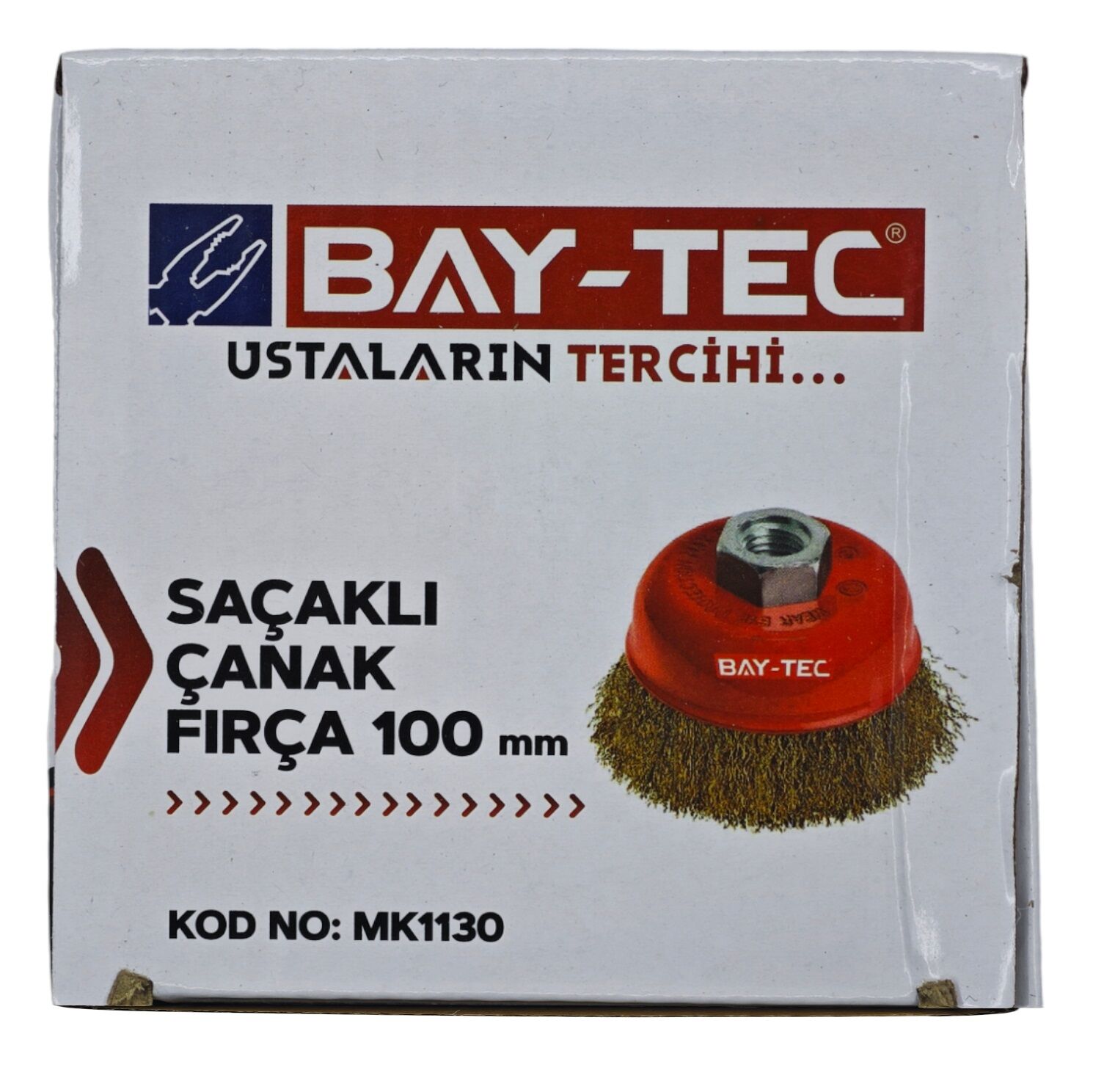 Mk1130   Bay-Tec Saçaklı Çanak Fırça 100Mm