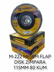 M-222   Meşem Flap Dısk Zımpara 115Mm - 80 Kum