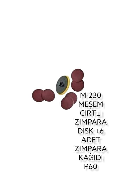 M-230   Meşem Cırtlı Zımpara Pedi 6Lı 115Mm