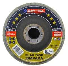 MK0220-1   Bay-Tec Flap Disk Zımpara 115mm - 100 Kum