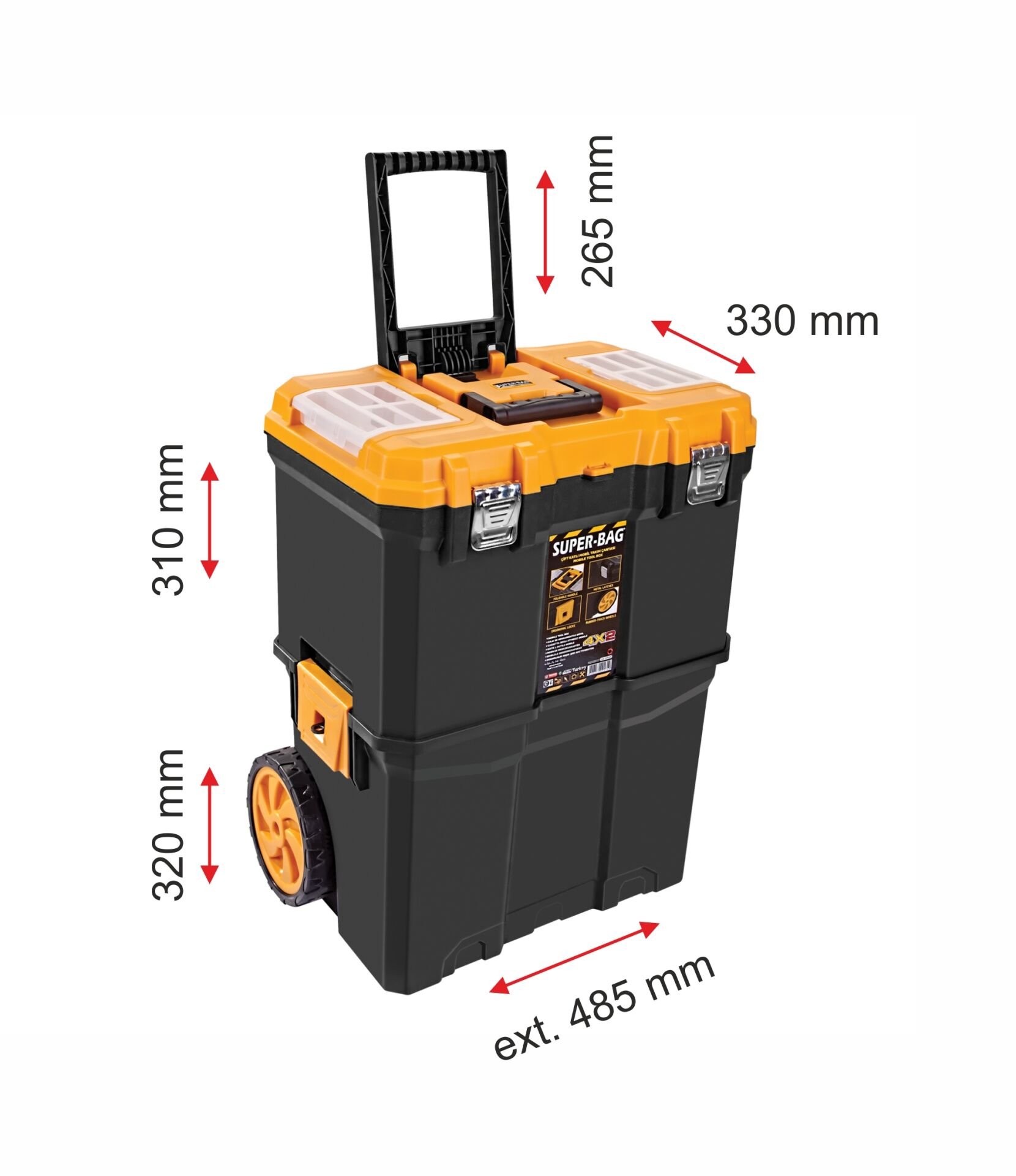 ASR-5039   Super-Bag Çift Katlı Mobil Takım Çantası