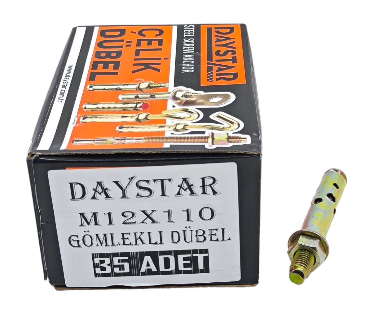 G12110   Daystar Gömlekli Çelik Dübel M12*110Mm
