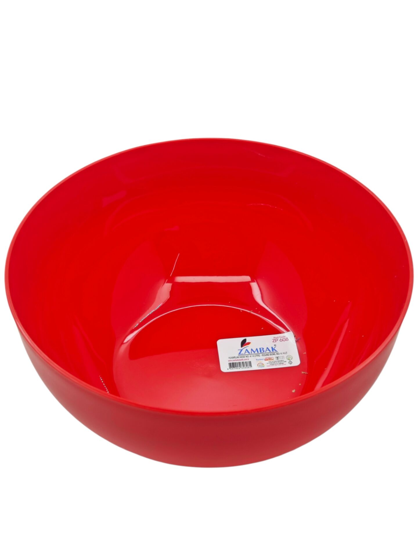 ZP608   Zambak Plastik Yuvarlak Kase 4lt