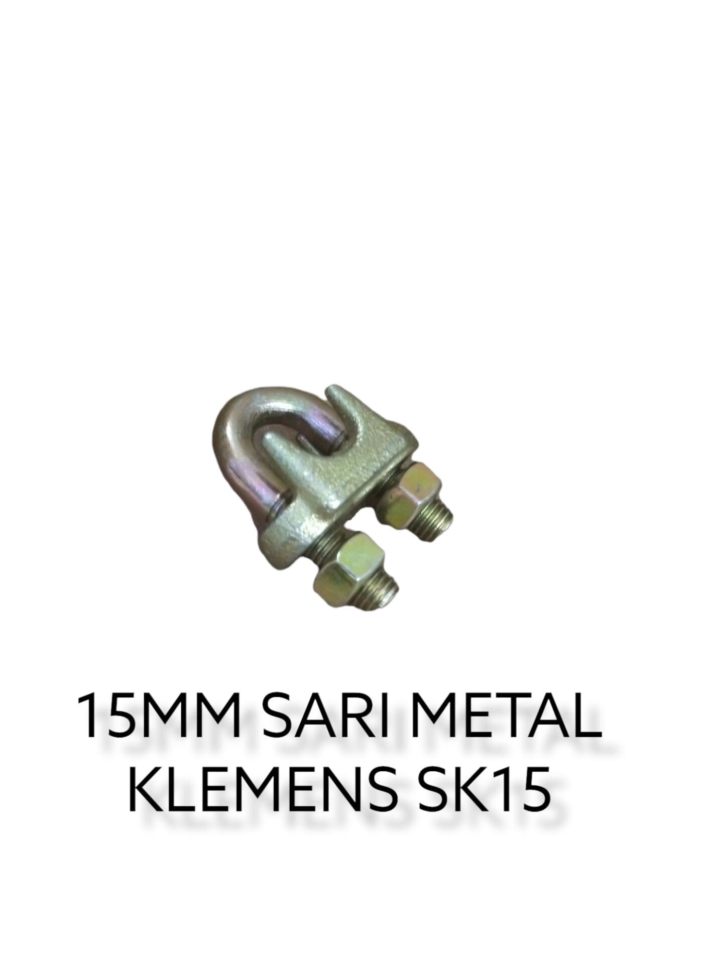 Sk15   Sarı Metal Klemens 15Mm