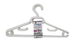 ZP112   Zambak Plastik Büyük Boy Elbise Askısı 6lı