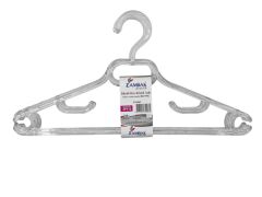 ZP216   Zambak Plastik Büyük Boy Kırıstal Elbise Askısı 6lı