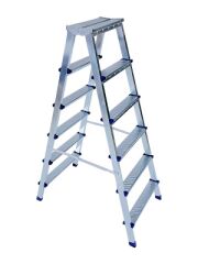 1206   Saraylı Metal Çift Çıkışlı Merdiven 6+6