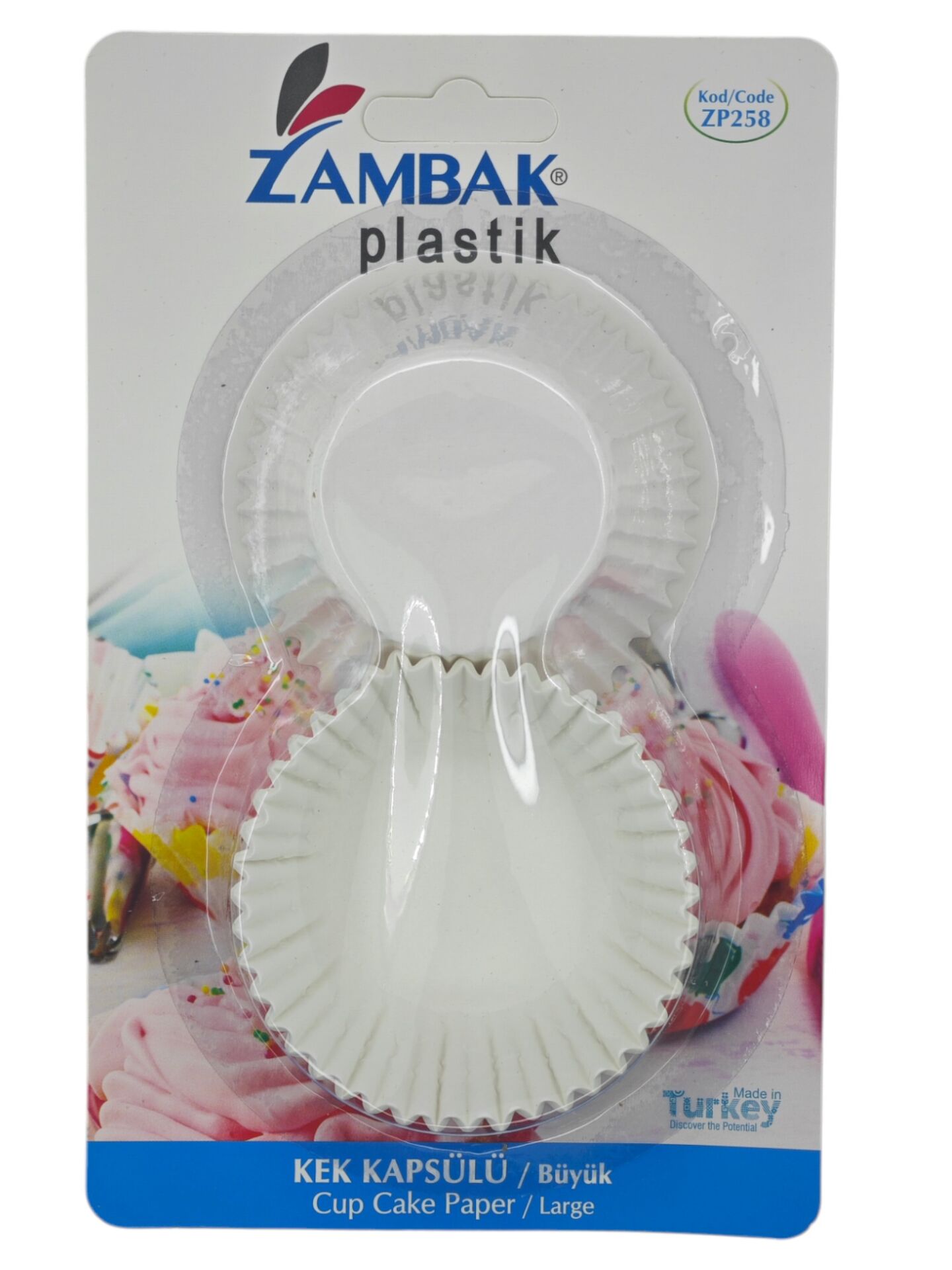 ZP258   Zambak Plastik Kek Kapsülü - Büyük