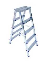 1205   Saraylı Metal Çift Çıkışlı Merdiven 5+5