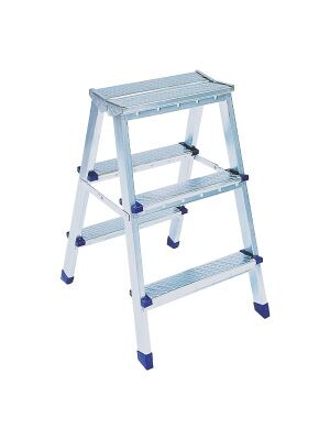 1203   Saraylı Metal Çift Çıkışlı Merdiven 3+3