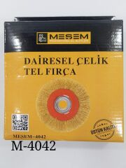 M-4042   Meşem Dairesel Çelik Tel Fırça