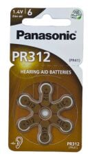 Pr312   Panasonic Kulaklık Pili 1.4V 6Lı