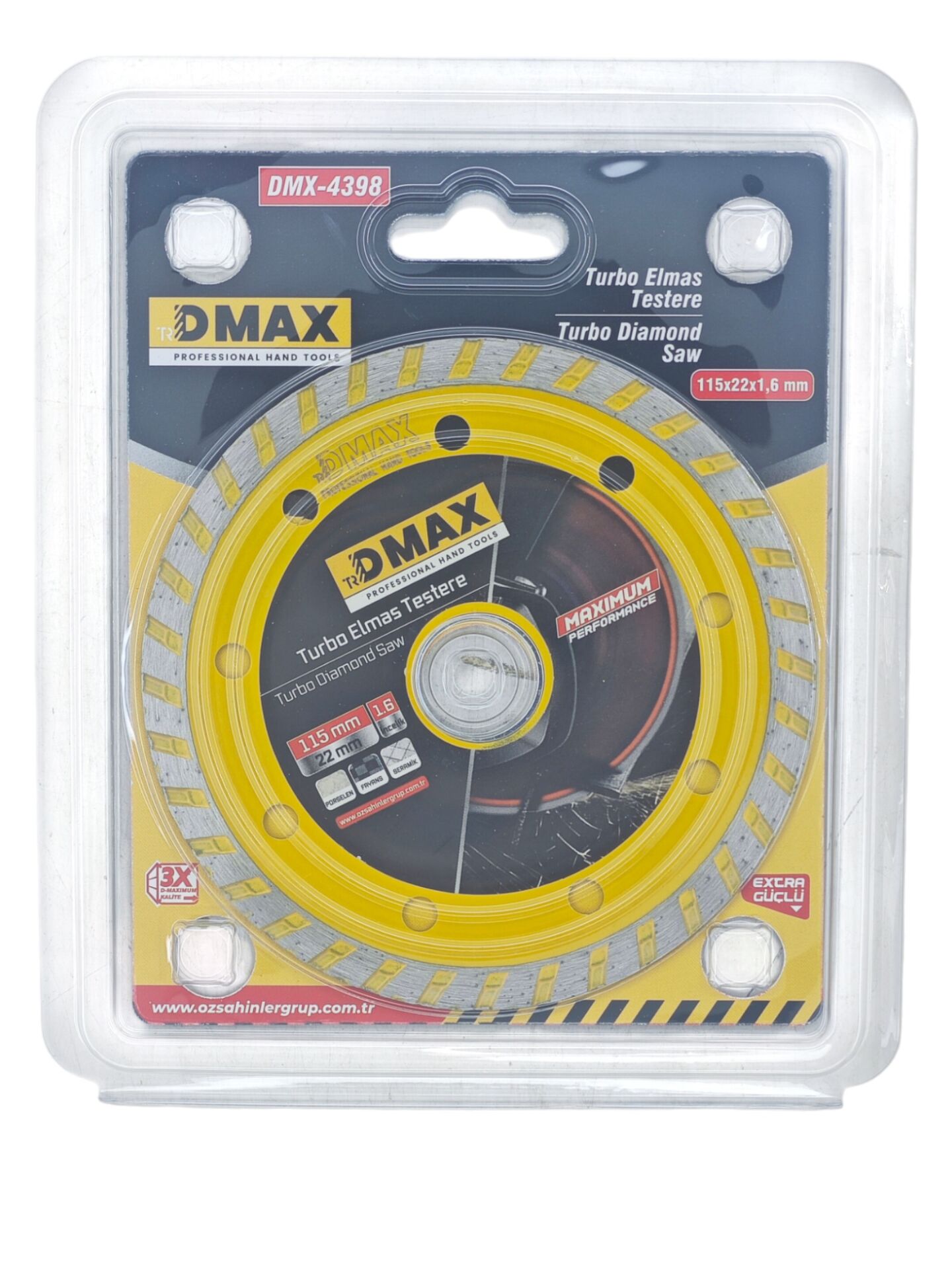DMX-4398   Dmax Turbo Elmas Testere 115mm