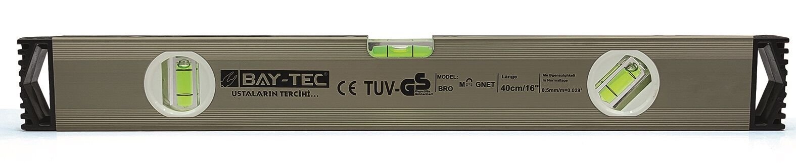 Mk0600   Bay-Tec Su Terazisi 40Cm - Gri - Miknatıslı