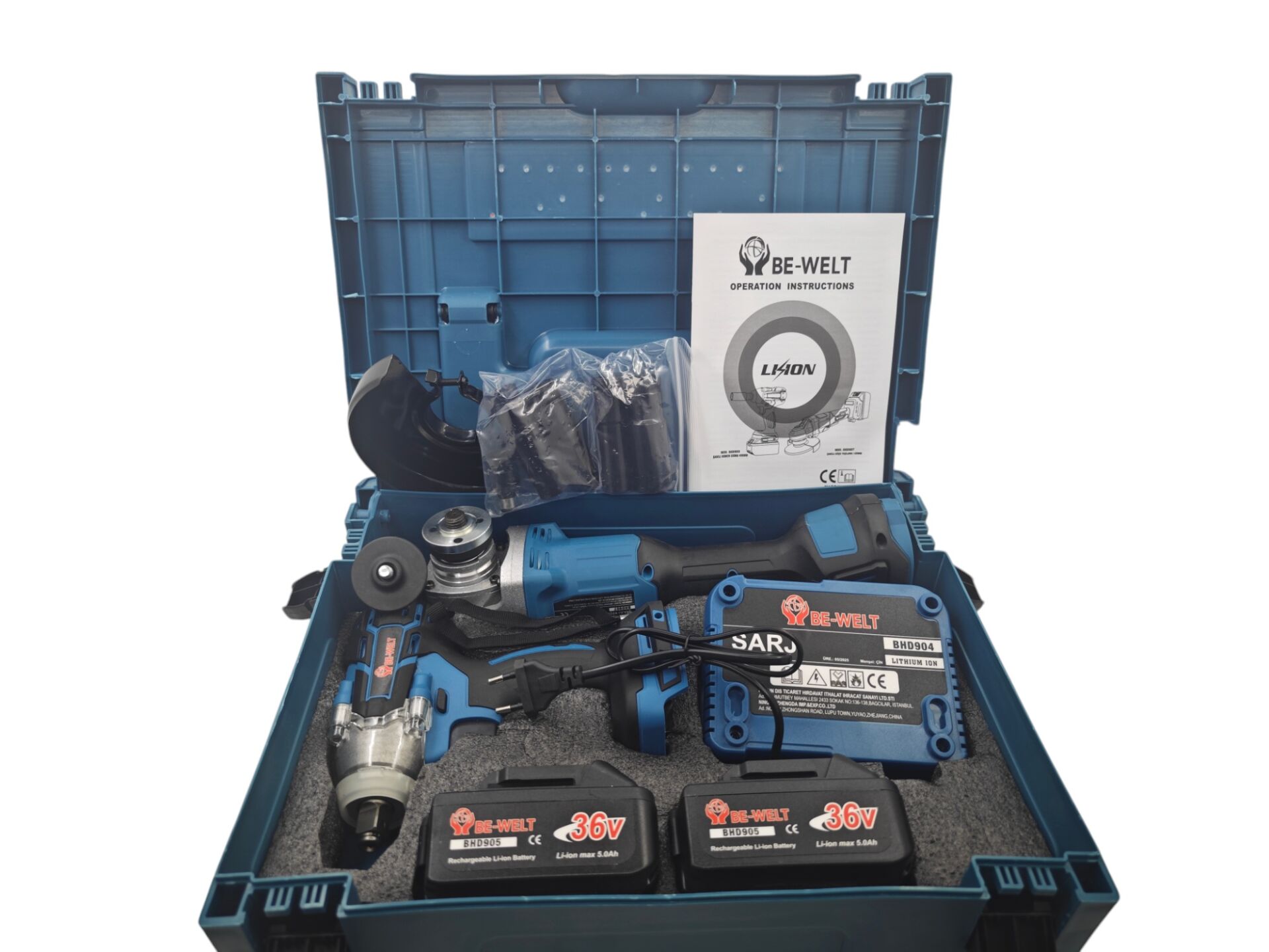 BHD.ST02   B.H.D 36V 2li Şarjlı Set - BHD903-BHD907