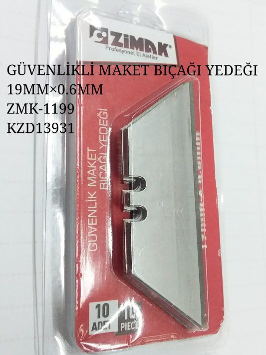 Zmk-1199   Zimak Maket Bıçağı Yedeği 19Mm 10Lu