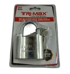 Mk2439   Trı-Max Çelik Asma Kilit 63Mm (Çivili)