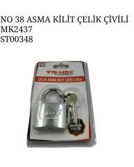 Mk2437   Trı-Max Çelik Asma Kilit 38Mm (Çivili)