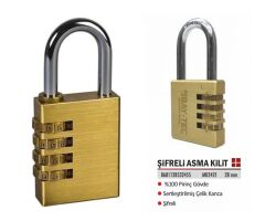 Mk2421   Trı-Max Şifreli Asma Kilit 28Mm