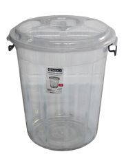 MRD098   Merdem Mienca 70lt Şeffaf Kilitli Erzak Kovası
