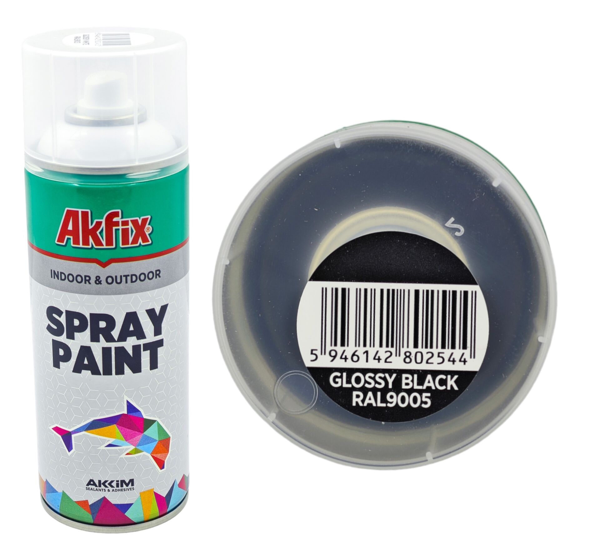 Ral9005   Akfix Sprey Boya 400Ml - Parlak Siyah