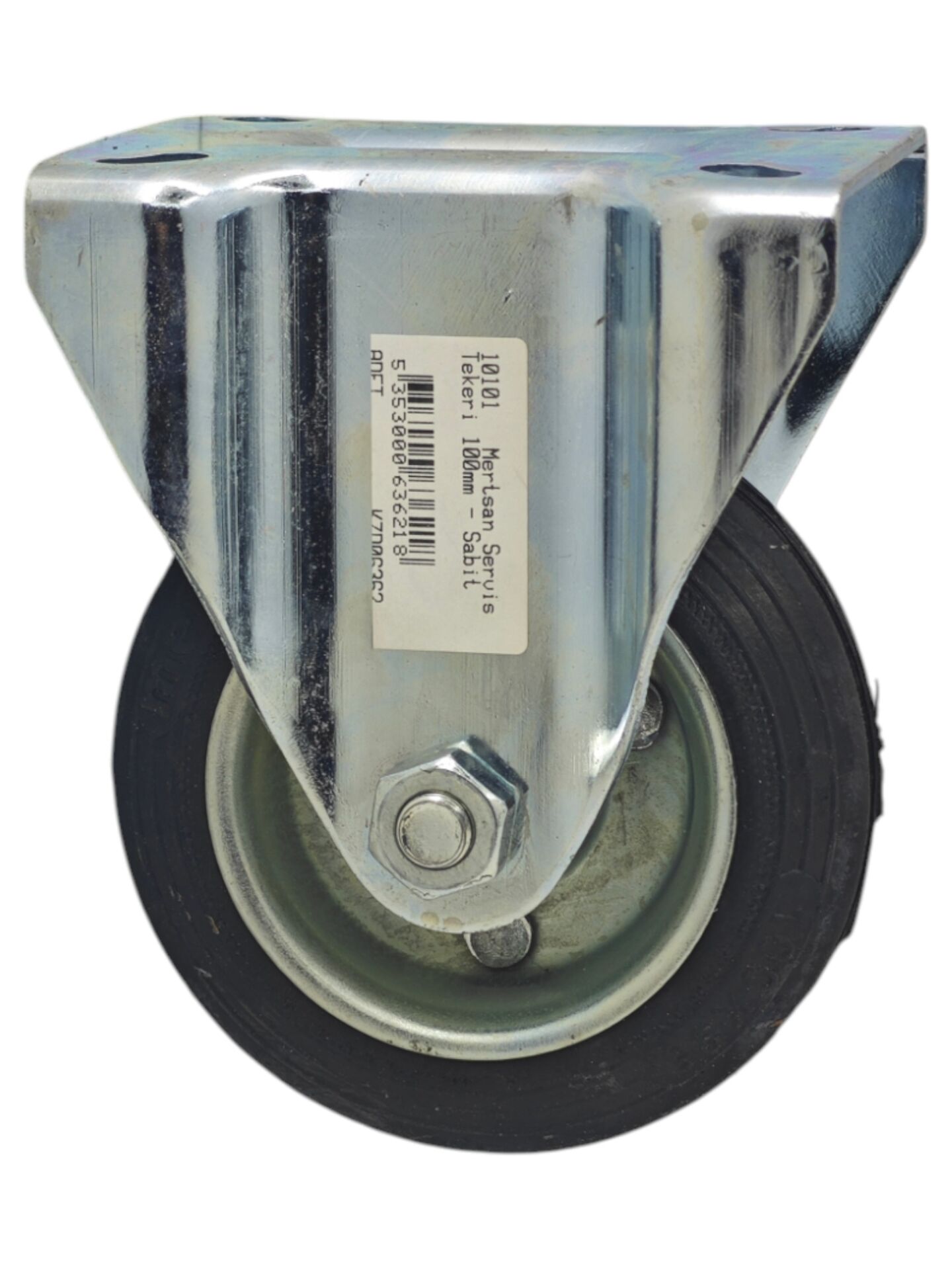 10101   Mertsan Servis Tekeri 100mm - Sabit