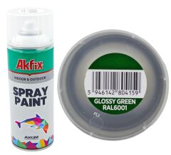 Ral6001   Akfix Sprey Boya 400Ml - Parlak Yeşil