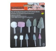 Knr-0101A   Kneer 1/4-1/8 Taşlama Seti 10Prç