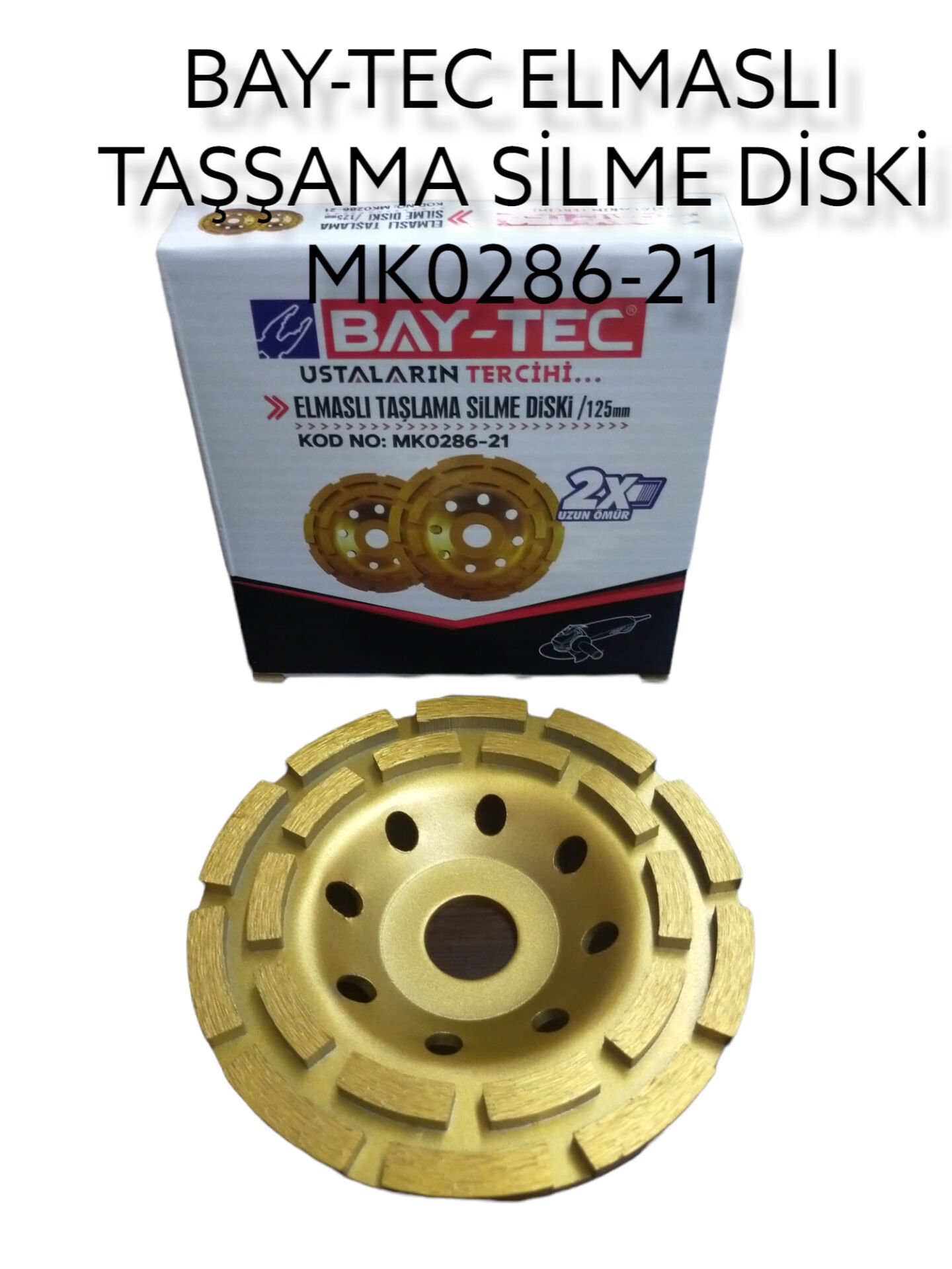 Mk0286-21   Bay-Tec Elmaslı Taşlama Silme Diski 125Mm