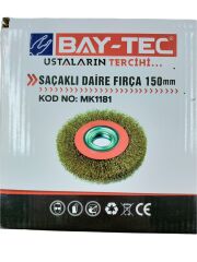 Mk1181   Bay-Tec Saçaklı Daire Fırça 150Mm
