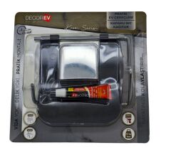 Dc-4775   Decorev Metal Wc Kağıtlık - Kapaklı