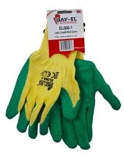 El280   Bay-El Latex Eldiven 1/2 10 (Sarı/Yeşil)
