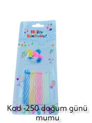 Kod-250   Aslanbaş Pasta Ve Doğum Günü Mumu 24Lü