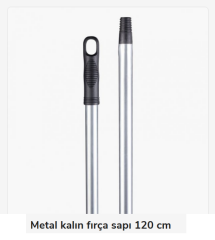 6014   Metal Fırça Sapı 120Cm - Gri