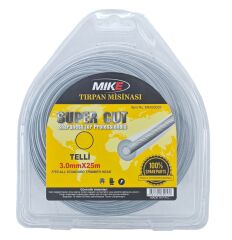 Mk000028   Mıke Tırpan Ot Misinası 3.0Mm*25M - Çelik Telli