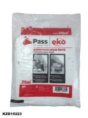 6373   Pass Eko Zemin Koruyucu İnce Hışır Örtü 4*5m² - Beyaz